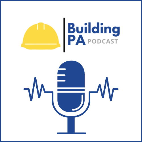 Logo of Pennsylvania construction industry podcast Building PA Podcast